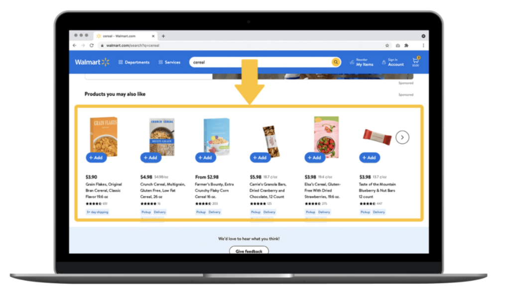 A screenshot of a desktop view of a Walmart product page
