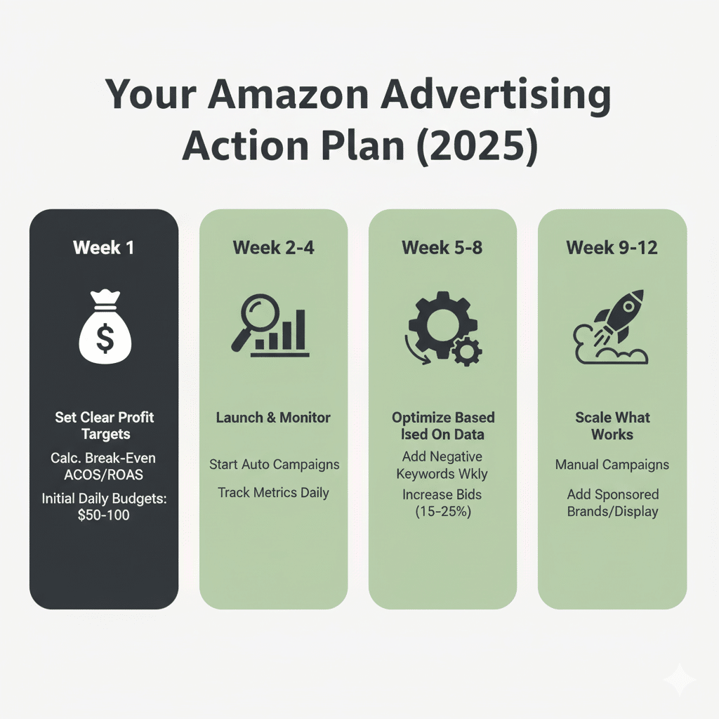 An infographic detailing Amazon PPC strategy