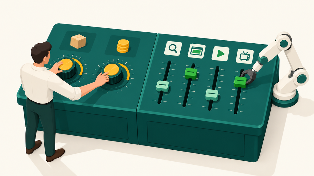 What the advertiser controls and what Amazon's AI controls in a Full-Funnel Campaign